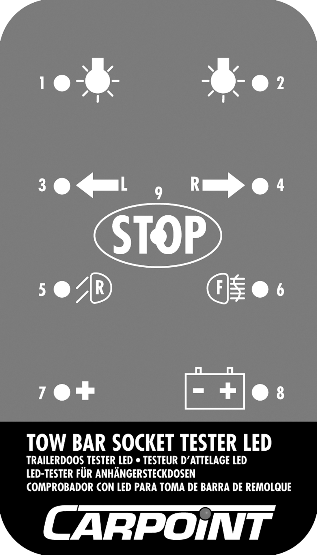 Trekhaak Stopcontact Tester